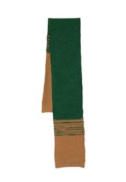 Pringle of Scotland two-tone knitted scarf - Marrone