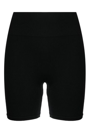 PRISM² Ribbed Composed short shorts - Nero