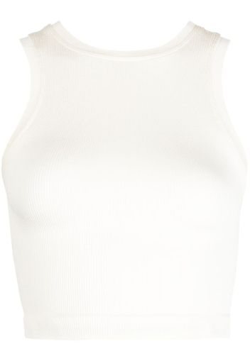 PRISM² Luminous cropped top - Bianco