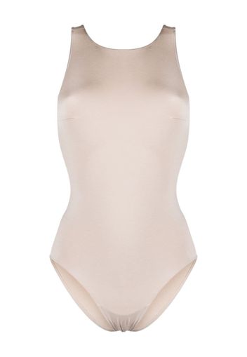 PRISM² round-neck cross-straps swimsuit - Toni neutri