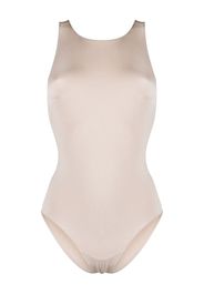 PRISM² round-neck cross-straps swimsuit - Toni neutri