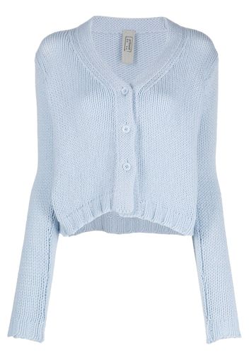 Private 0204 V-neck cashmere cardigan - Blu