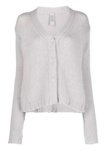 Private 0204 V-neck cashmere cardigan - Grigio