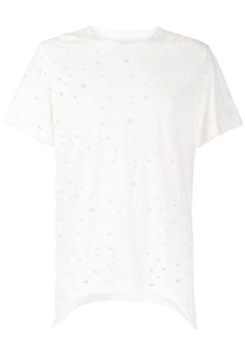 Private Stock T-shirt con effetto vissuto The Vendome - Bianco