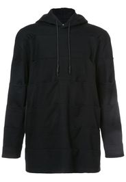 pin tuck panelled hoodie