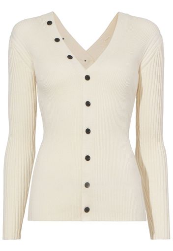 Proenza Schouler White Label Cardigan con scollo a V - Bianco