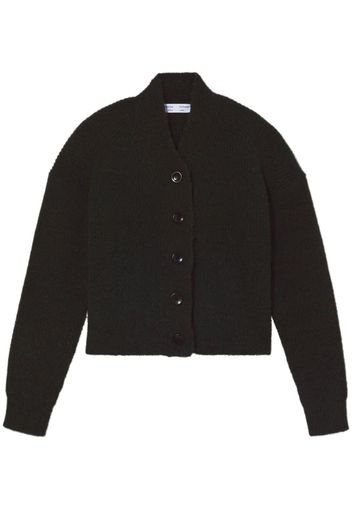 Proenza Schouler White Label fluffy knit cardigan - Nero