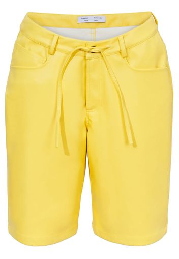 Proenza Schouler White Label faux-leather knee-length shorts - Giallo