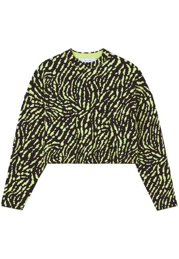 Proenza Schouler White Label animal-pattern jacquard jumper - Nero