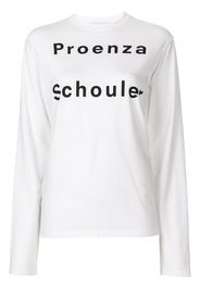 Proenza Schouler White Label T-shirt a maniche lunghe - Bianco