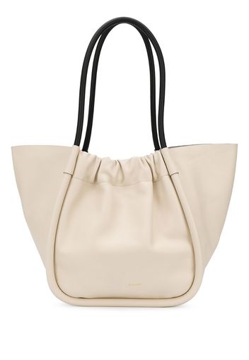 L RUCHED TOTE - SMOOTH CALF