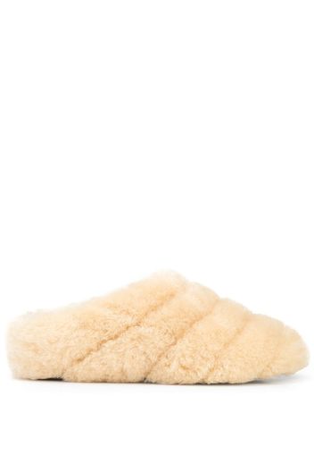 Proenza Schouler RONDO SHEARLING SLIPPER - Giallo