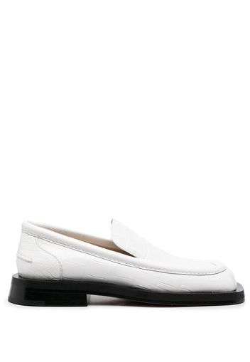 Proenza Schouler Mocassini con effetto coccodrillo - Bianco