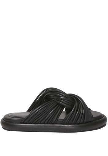 Proenza Schouler Sandali slides Pipe Rolo in pelle - Nero