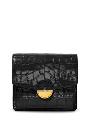 Proenza Schouler Borsa a tracolla Dia con effetto coccodrillo - Nero