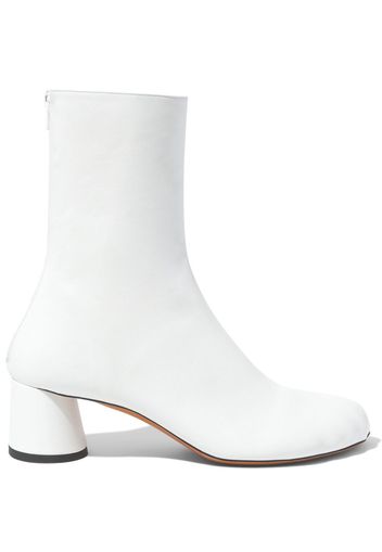 Proenza Schouler Sculpt leather ankle boots - Bianco