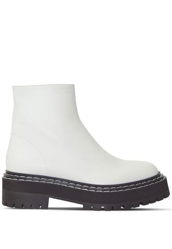 Proenza Schouler lug sole platform boots - Bianco