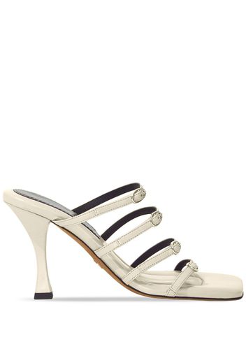 Proenza Schouler Square strappy 90mm sandals - Toni neutri