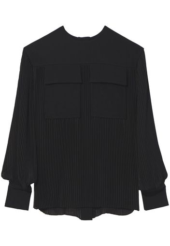 Proenza Schouler pleated long-sleeved blouse - Nero