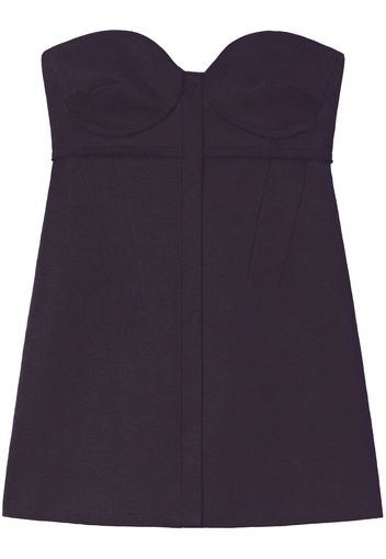 Proenza Schouler patterned-jacquard bustier top - Grigio