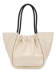 L RUCHED TOTE - SMOOTH CALF