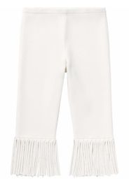 Proenza Schouler Textured Knit Fringe Shorts - IVORY