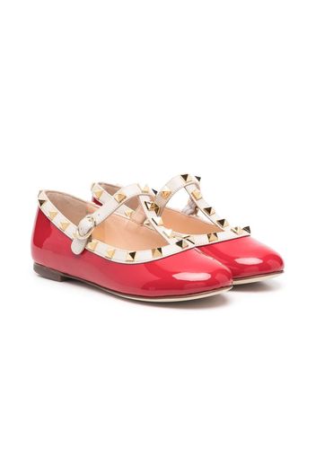 Prosperine Kids studded ballerina shoes - Rosso