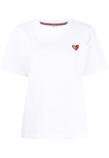 PS Paul Smith heart print organic cotton T-shirt - Bianco