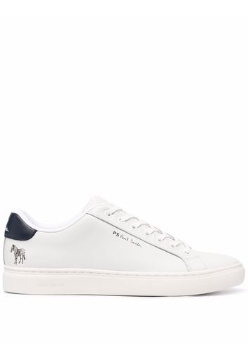 PS Paul Smith Rex zebra-print leather sneakers - Bianco