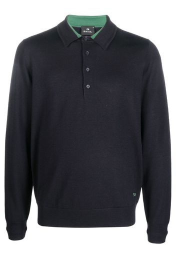 PS Paul Smith Polo a maniche lunghe - Blu