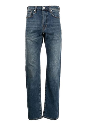 PS Paul Smith Jeans dritti con effetto schiarito - Blu