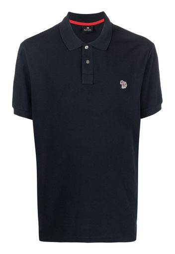 PS Paul Smith Zebra-motif polo shirt - Blu