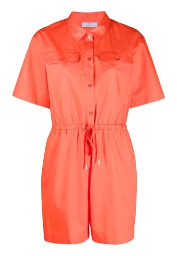 PS Paul Smith stretch-cotton playsuit - Rosso