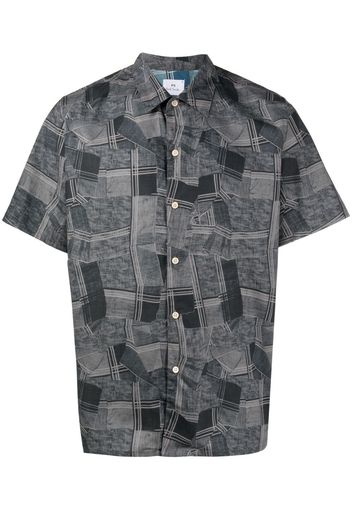 PS Paul Smith geometric-pattern short-sleeve shirt - Grigio