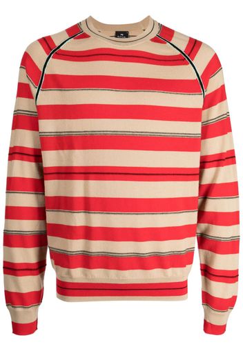 PS Paul Smith crew-neck striped jumper - Rosso