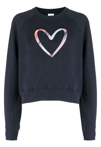 PS Paul Smith Felpa con stampa Spray Swirl Heart - Blu