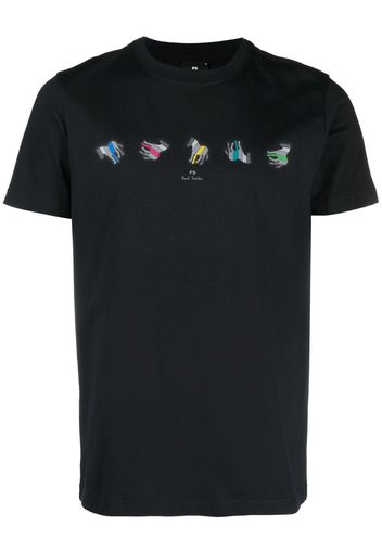 PS Paul Smith graphic-print organic cotton T-shirt - Blu