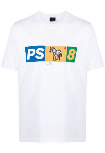 PS Paul Smith T-shirt con stampa Zebra - Bianco