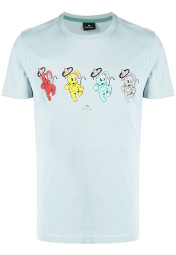 PS Paul Smith T-shirt con stampa - Blu