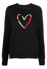 PS Paul Smith embroidered-heart organic-cotton sweatshirt - Nero