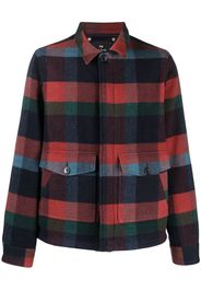 PS Paul Smith checkered pouch-pocket shirt jacket - Rosso