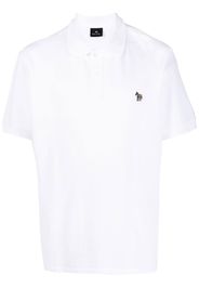 PS Paul Smith zebra-patch short-sleeved polo shirt - Bianco