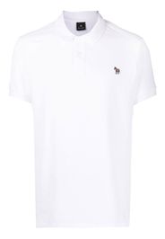 PS Paul Smith Polo con applicazione zebra - Bianco