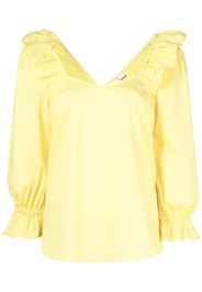 PS Paul Smith Blusa con ruches - Giallo