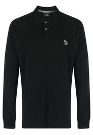 PS Paul Smith logo-patch zebra polo shirt - Nero