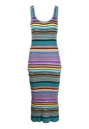 PS Paul Smith horizontal-stripe ribbed dress - Blu