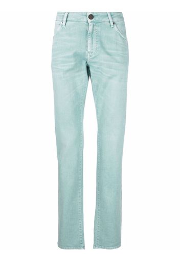 PT TORINO low-rise straight-leg trousers - Blu