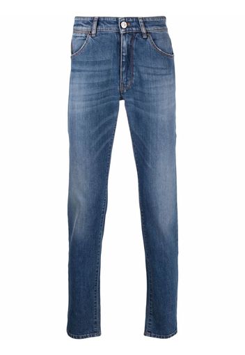 PT TORINO straight-leg slim-cut jeans - Blu