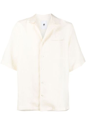 PT TORINO short-sleeve linen shirt - Toni neutri