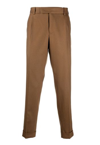 PT TORINO mid-rise straight-leg trousers - Marrone